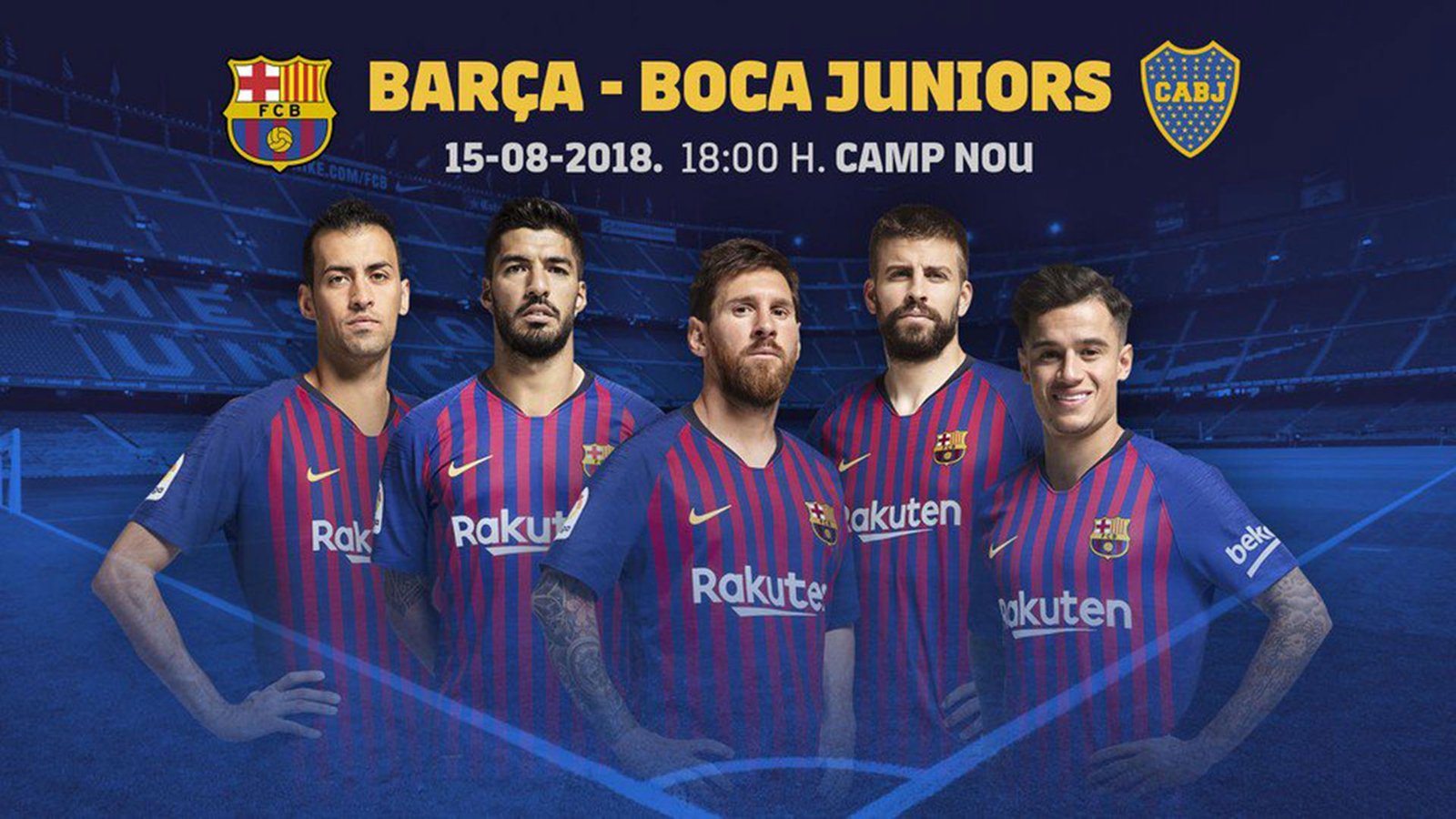 Copa Joan Gamper 2017, partido entre FC Barcelona y Boca Juniors